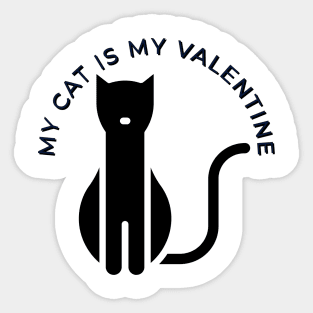 Cat is love Sticker